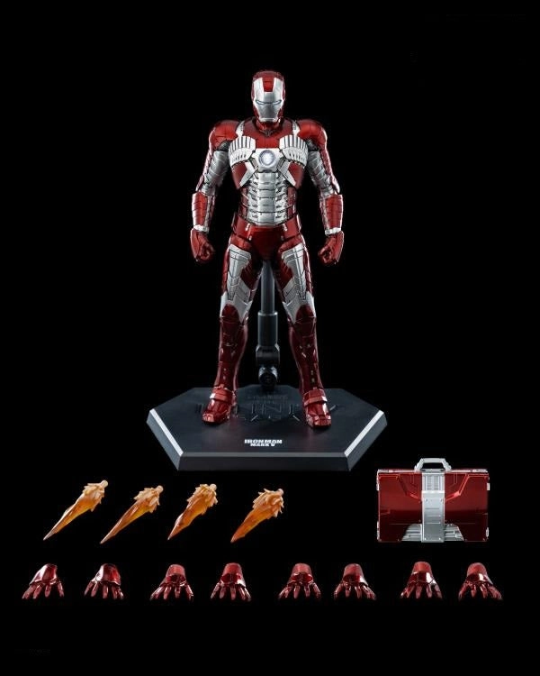 Collectible Statue ThreeZero 1/12 Avengers: The Infinity Saga Iron Man Mark V 5 DLX Action Figure