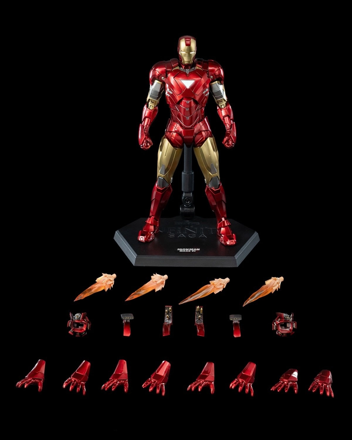 Bird Model ThreeZero 1/12 Avengers: The Infinity Saga Iron Man Mark VI 6 DLX Action Figure