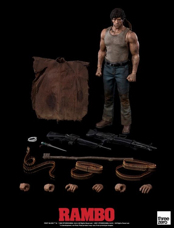 ThreeZero 1/6 First Blood John Rambo Sixth Scale Figure Learning Tool