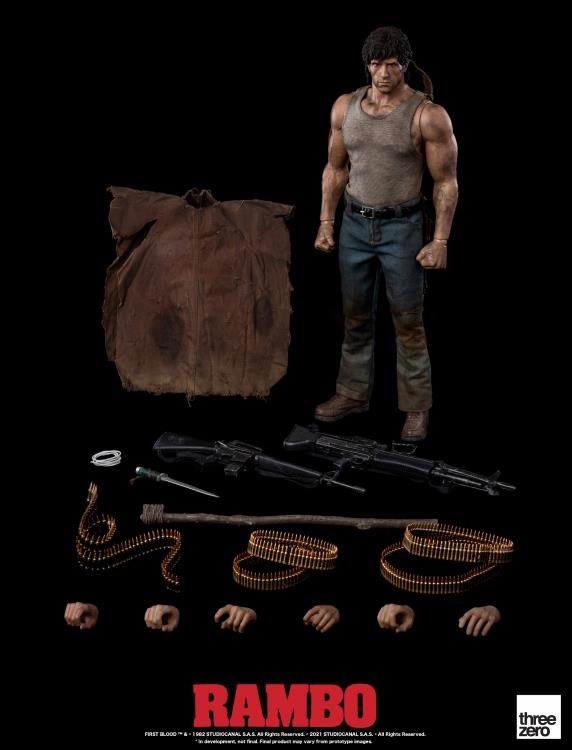 Impressionist Art Daily Decor ThreeZero 1/6 First Blood John Rambo Sixth Scale Figure
