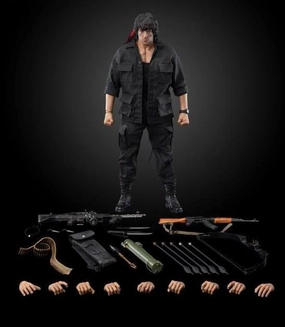 ThreeZero 1/6 First Blood Part II John Rambo Sixth Action Figure Detailed Sculpture