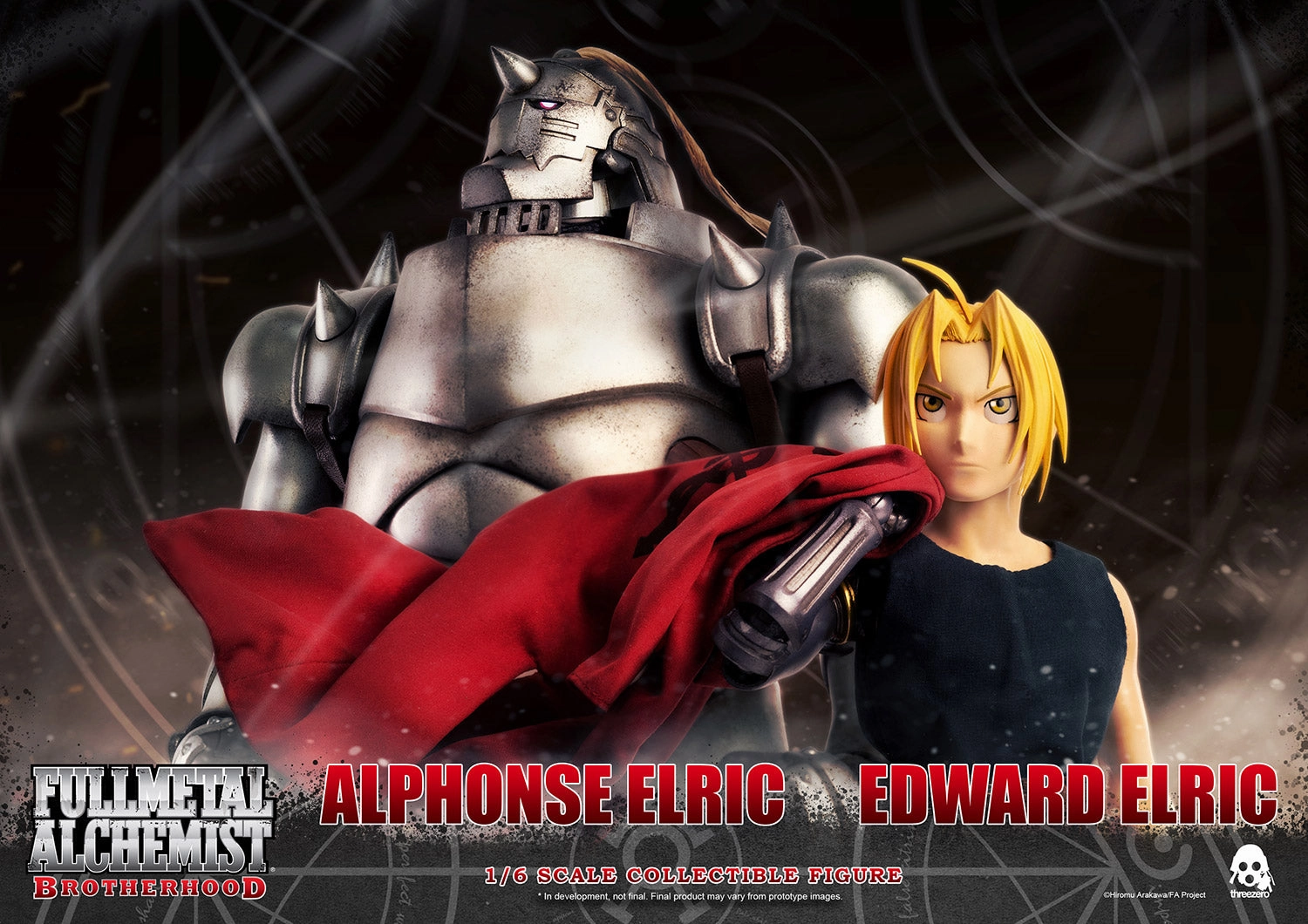Display Replica ThreeZero FigZero 1/6 Fullmetal Alchemist: Brotherhood Edward & Alphonse Elric Twin-Pack Scale Action Figure