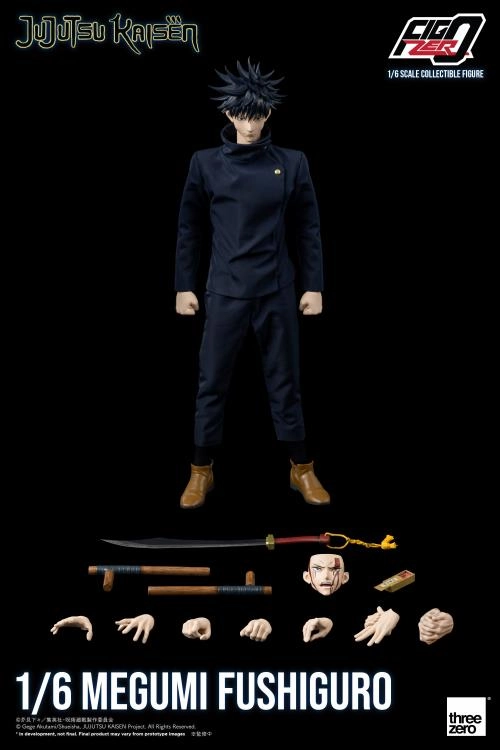 ThreeZero FigZero 1/6 Jujutsu Kaisen Megumi Fushiguro Scale Action Figure Gift Idea