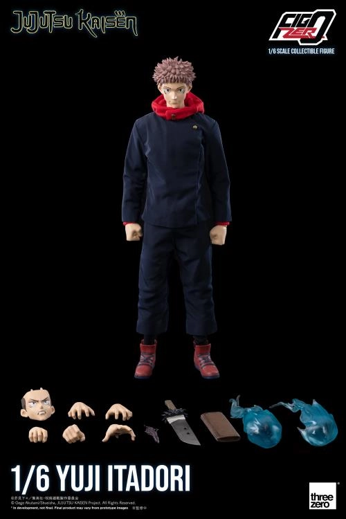 ThreeZero FigZero 1/6 Jujutsu Kaisen Yuji Itadori Scale Action Figure Fantasy Vehicle