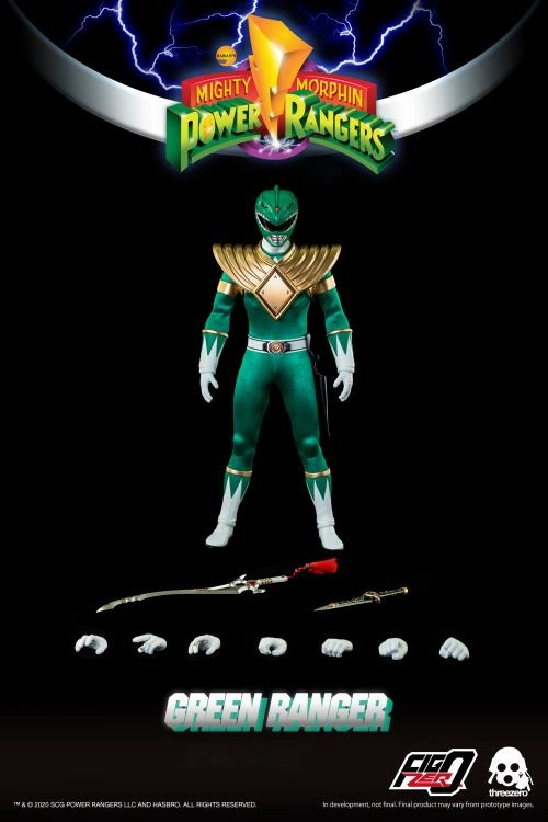 ThreeZero FigZero 1/6 Mighty Morphin Power Rangers Green Ranger Sixth Scale Figure (Reissue) Action Model