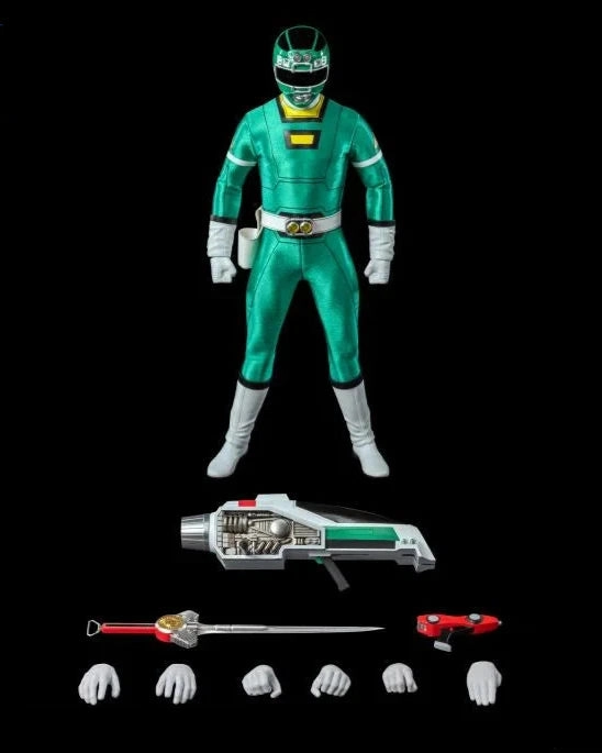 ThreeZero FigZero 1/6 Power Rangers Turbo Green Turbo Ranger Scale Action Figure stress relief
