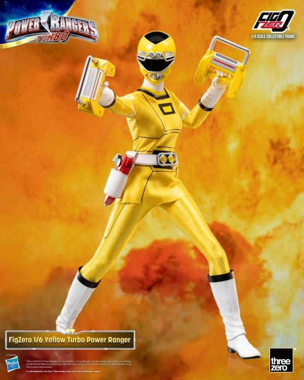 Mystery Box Pre-Columbian ThreeZero FigZero 1/6 Power Rangers Turbo Yellow Turbo Ranger Scale Action Figure
