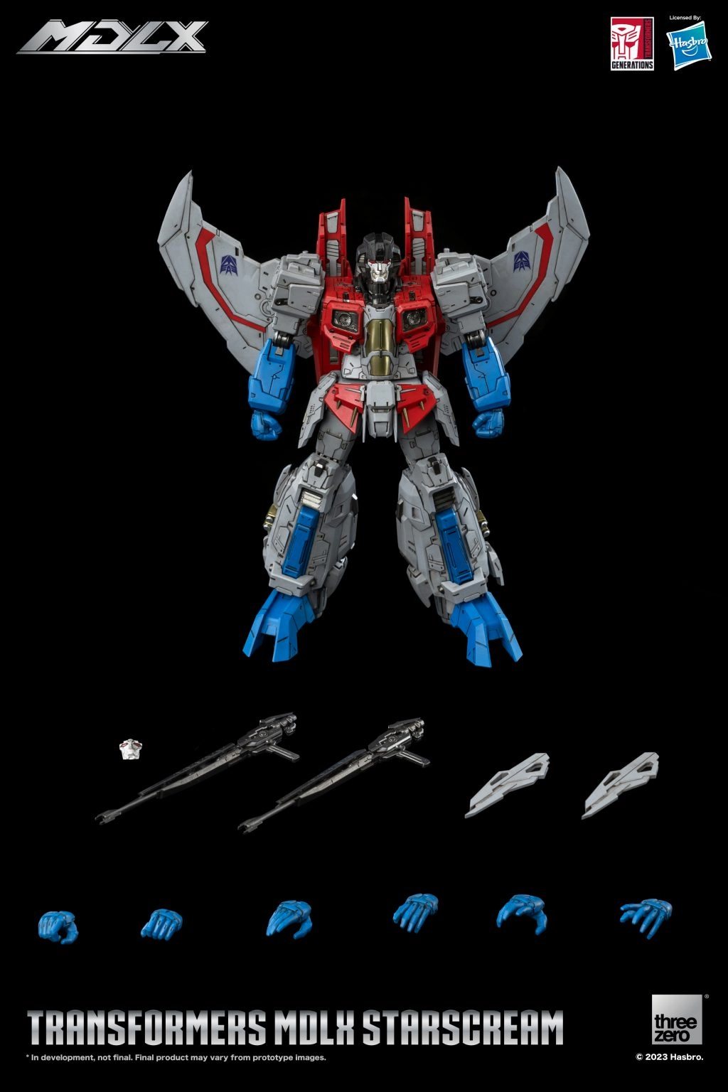 ThreeZero Transformers Starscream MDLX Action Figure Factory Direct