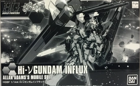 Gundam 1/144 HGBF Hi-V Nu Gundam Influx Allan Adam's Model Kit P-Bandai Build Fighters Try Model Kit Exclusive Fairytale Character