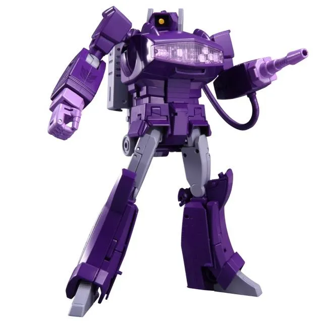 Balance training Aspiration Nurture Transformers Masterpiece MP-29  Shockwave (Laserwave) Action Figure w/ Coin