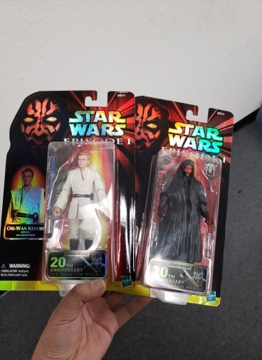 Hasbro Star Wars Black Series Celebration Phantom Menance Obi-Wan and Darth Maul (Duel of the Fates) 2-Pack 6 Inch Action Figure Superhero Model Art Toy