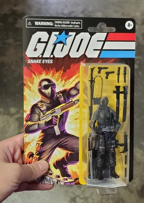 Character Model Hasbro Retro G.I. Joe Snake Eyes Walmart Exclusive Action Figure