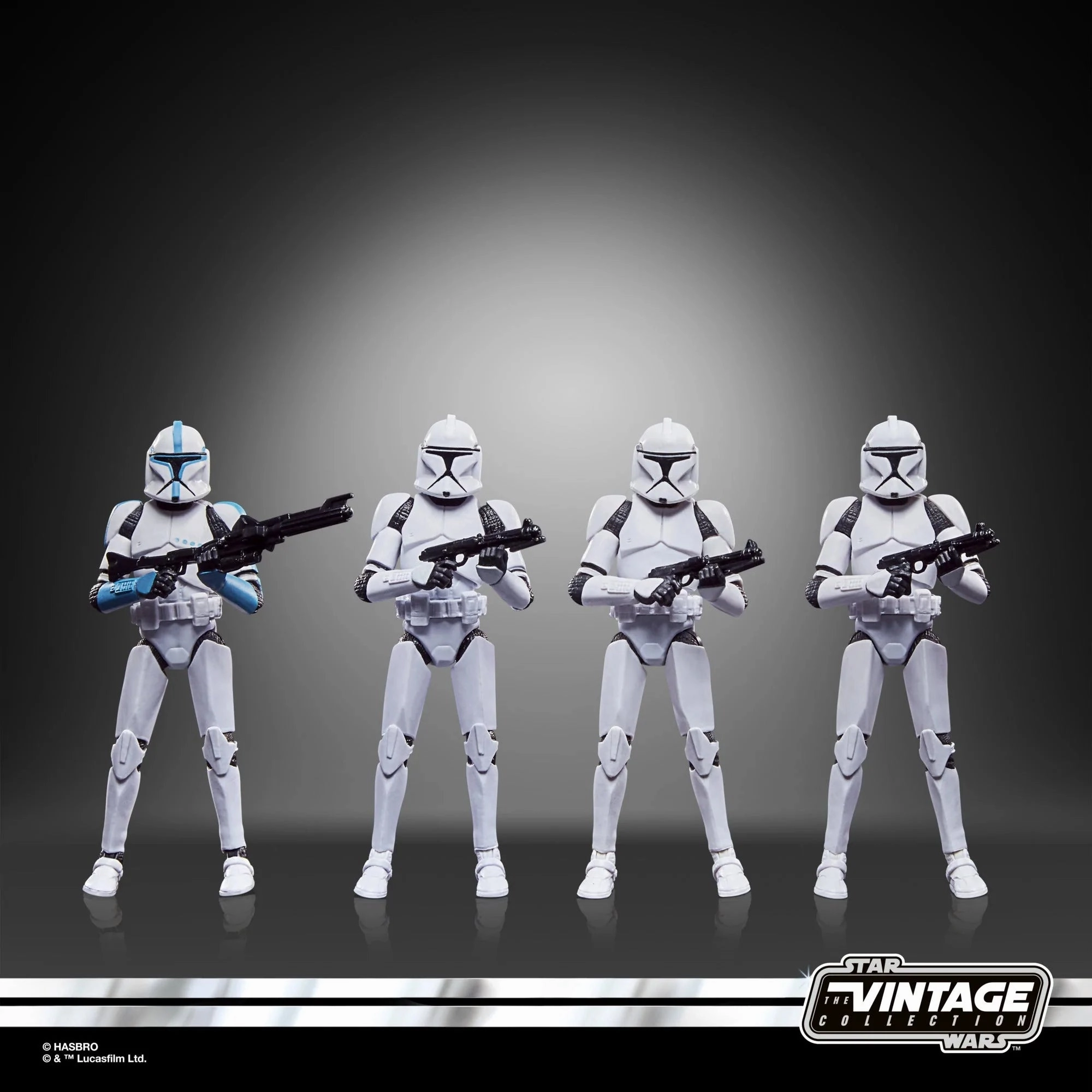 Impressionist Art Star Wars Vintage Collection Phase I Clone Trooper F5554 3.75" Action Figure 4-Pack