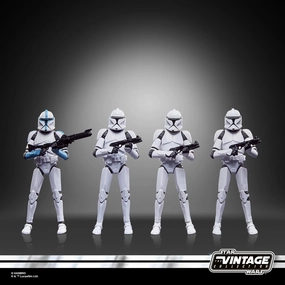 Impressionist Art Star Wars Vintage Collection Phase I Clone Trooper F5554 3.75" Action Figure 4-Pack