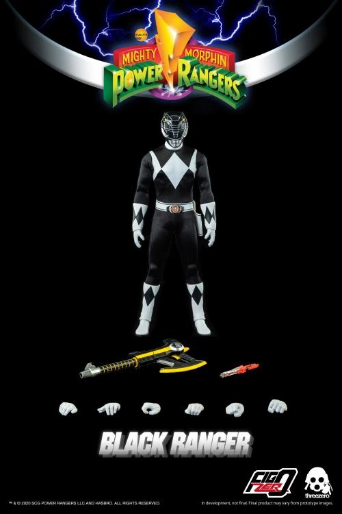 Steampunk Design Art Series ThreeZero FigZero 1/6 Mighty Morphin Power Rangers Black Ranger Sixth Scale Figure