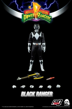 Pop Vinyl Exquisite Craftsmanship ThreeZero FigZero 1/6 Mighty Morphin Power Rangers Black Ranger Sixth Scale Figure