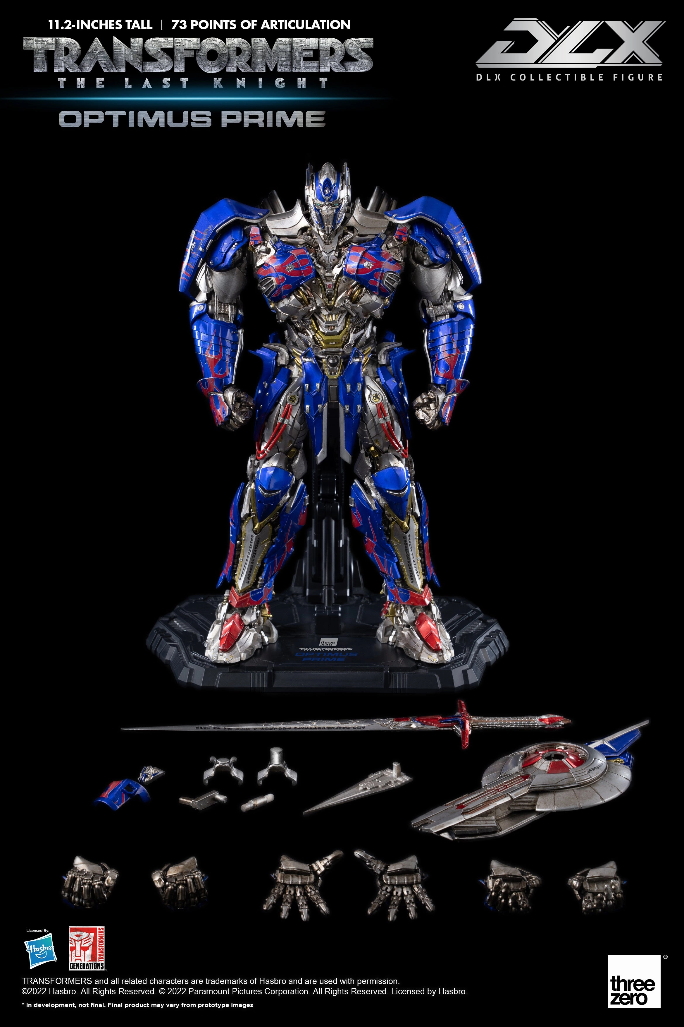 Battle Replica Detailed Replica ThreeZero Transformers The Last Knight Optimus Prime DLX Action Figure