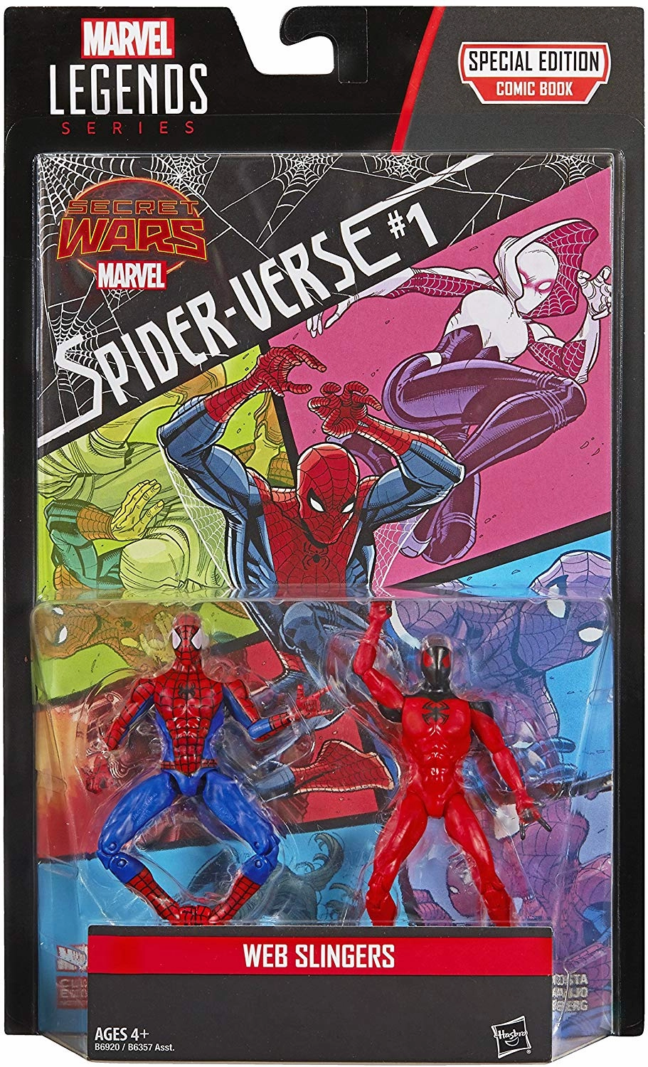 Souvenir Shop Marvel Legends Webslingers Spider-Man and Scarlet Spider 3.75 inch Comic Book 2 Pack