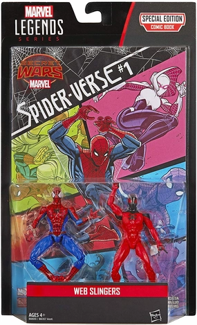 Souvenir Shop Marvel Legends Webslingers Spider-Man and Scarlet Spider 3.75 inch Comic Book 2 Pack