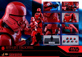 Film Prop Vibrant Colors Hot Toys 1/6 Star Wars Episode IX The Rise of Skywalker Sith Jet Trooper MMS562 Sixth Scale Figure