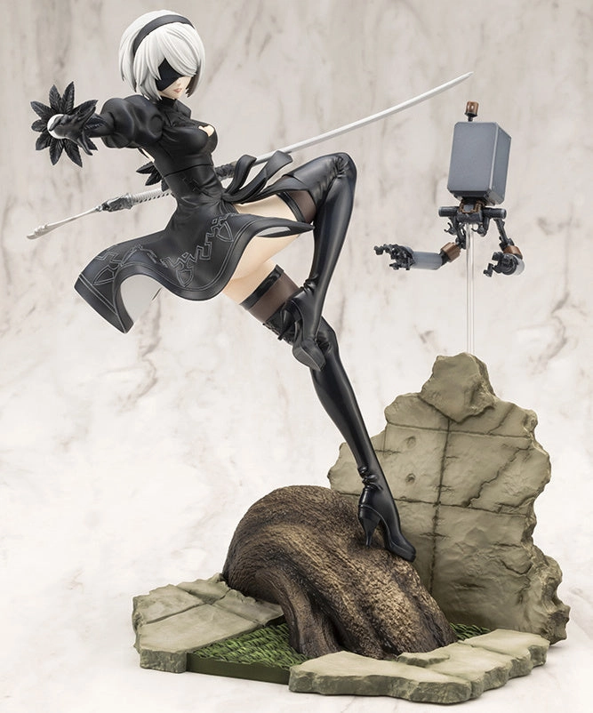 Adventure Game Anime Collectible Kotobukiya 1/8 NieR:Automata Ver1.1a 2B ArtFX J Scale Statue Figure PV102