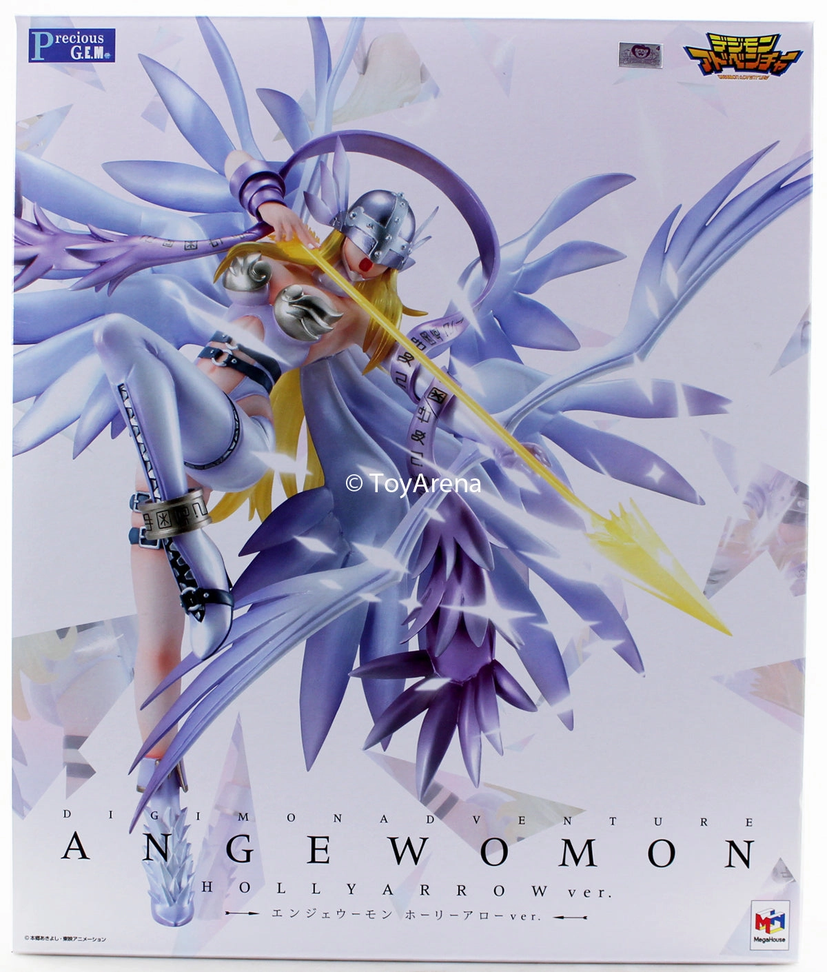 Special Gift Megahouse Digimon Adventure G.E.M. Angewomon Holly Arrow Ver w LED Base Scale Statue Figures