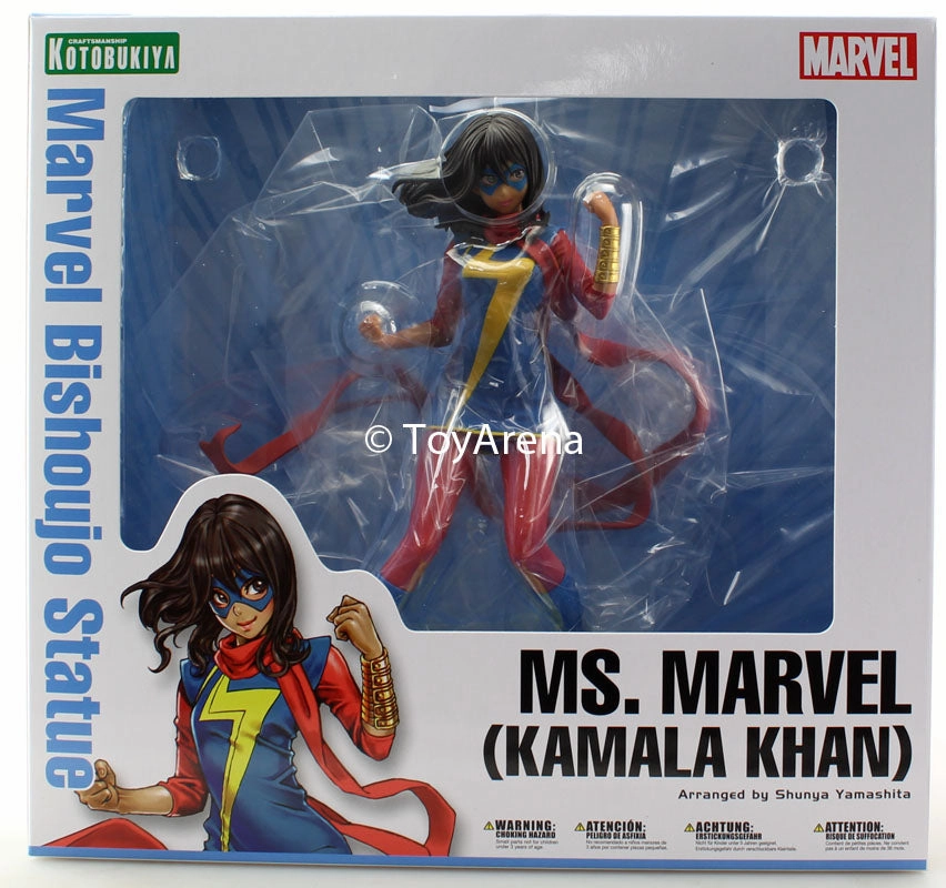 Kotobukiya Bishoujo Marvel Comics Ms. Marvel Kamala Kham Statue MK221 Museum Quality